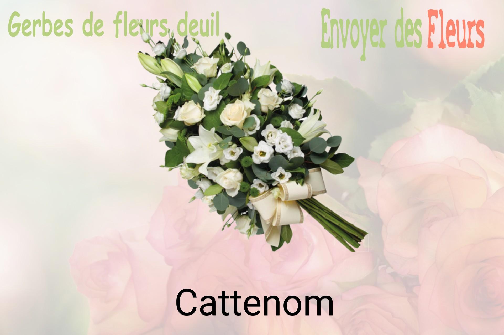 Gerbe de fleurs de deuil livrée à Cattenom
